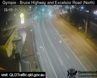 Webcam at Bruce Highway at Excelsior Road Intersection Gympie